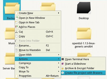 KDE Context Menu