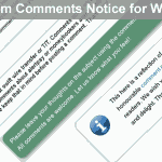 Custom Comments Notice for WordPress