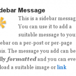 Sidebar Message