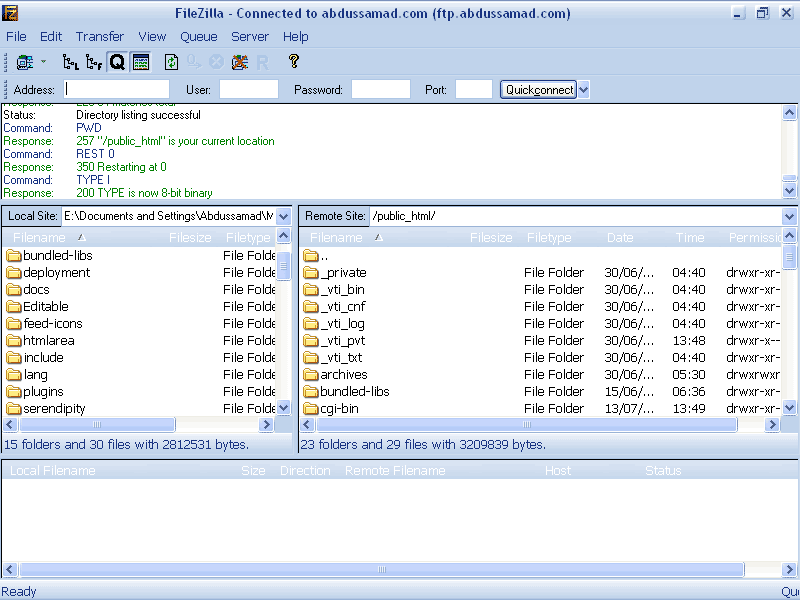 filezilla ftp server software