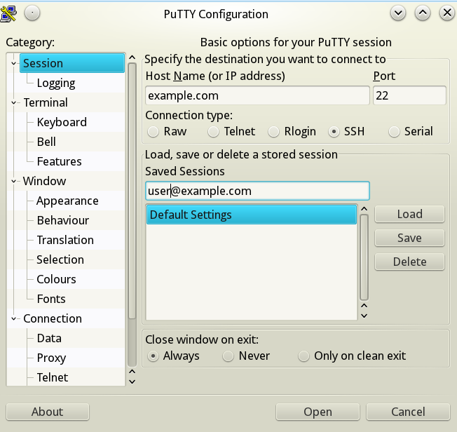 Как подключиться к centos 7 по ssh через putty